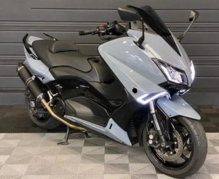 Nuovo Kit Carene Moto Abs Adatto Per Yamaha T-Max 530 12 13 14 2012 2013 2014 Set Carrozzeria Grigio