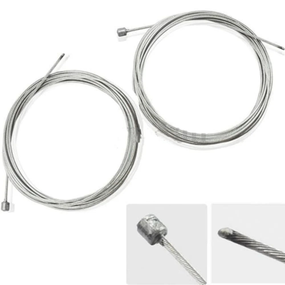 

10pcs Racing Bicycle Speed Change Line Fixed Gear Shifter Gear Brake Cable Set Core Inner Wire for Mountain Bike Cable & Housing