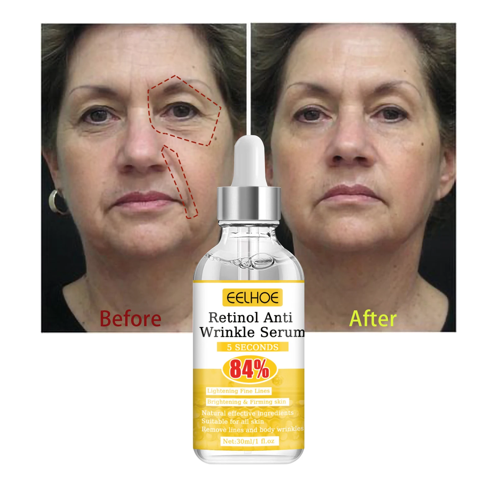 Retinol Anti Aging Remove Wrinkle Serum Whitening Anti Aging Oil Hydrating Shrink Pores Instant Wrin Anti-aging Reduce Fine Line