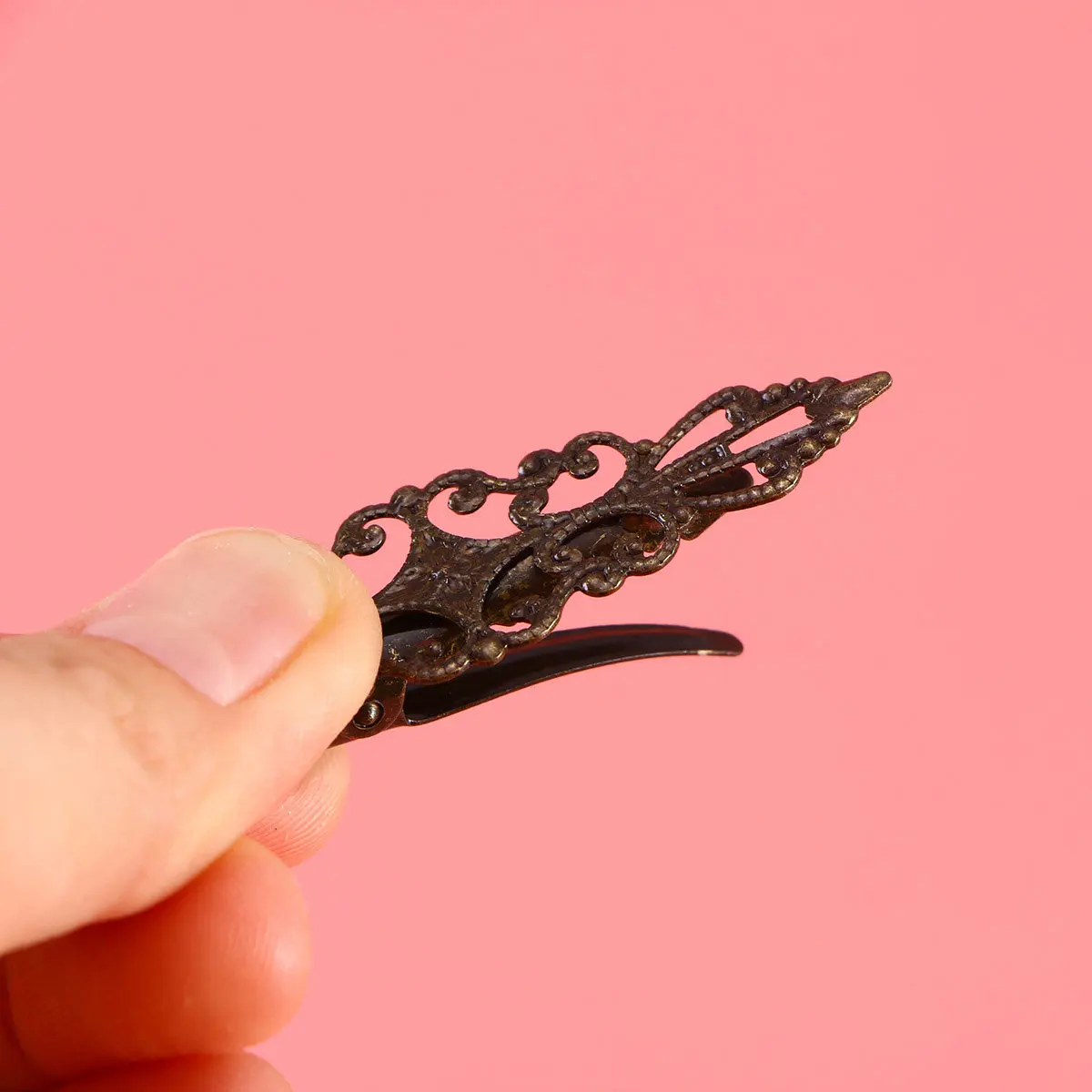 12개 여성용 헤어 클립 빈티지-꽃무늬 경량 휴대용 헤어핀 헤어 스타일링용 매일 사용