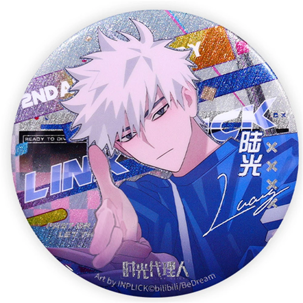 Game Anime Link Click Cosplay Badge Pin Tinplate Brooch Accessories Prop anime ornament