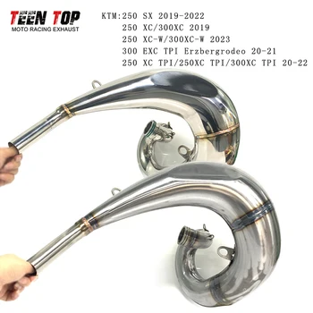 Motorcycle Exhaust Front Link Pipe For KTM 250 SX 250 XC/300XC 2019-2022 Offroad Bike 2 Strokes Exhaust System 250 XC-W 300XC