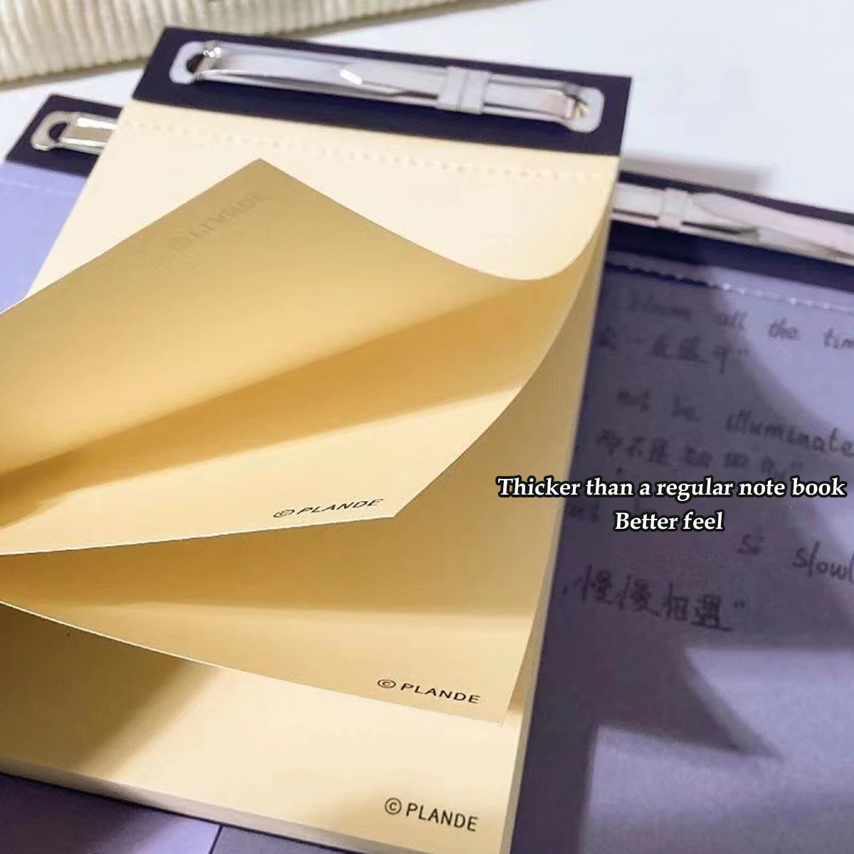 Compact Plande Notebook with 75 Tearable Sheets - Ideal for Student Memos and Personal Notes