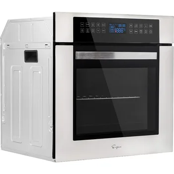 Empava 24 Inch Electric Single Wall Oven 10 Cooking Functions Deluxe 360° ROTISSERIE with Sensitive Touch Control 1