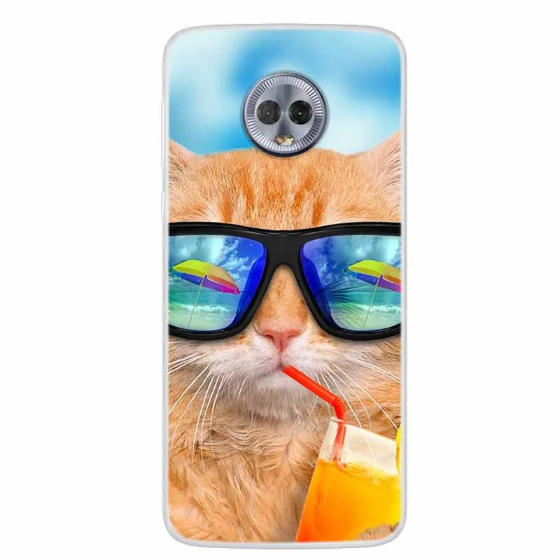 Lovely Cat Soft TPU Silicone Transparent Phone Case | Clear Bumper Cover