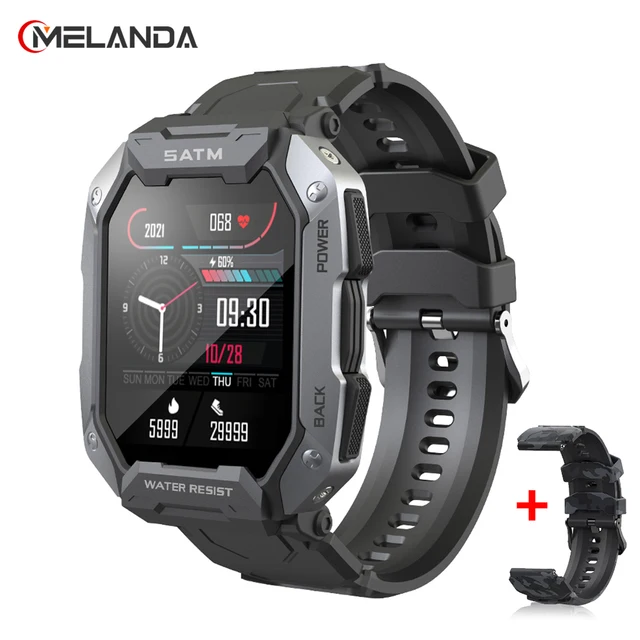 MELANDA 2022 New Smart Watch Men IP68 5ATM Waterproof Outdoor Sports Fitness Tracker Health Monitor Smartwatch for Android IOS 1