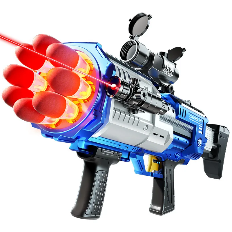 Electric Rocket Launcher Light Bazooka Sound Soft Bullet Gun with Light Dart Kids Boys Birthday Gifts 5