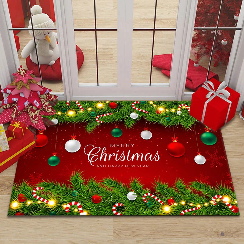 Felpudo-de-entrada-de-Navidad-Decoraci-n-de-cocina-pasillo-balc-n ...