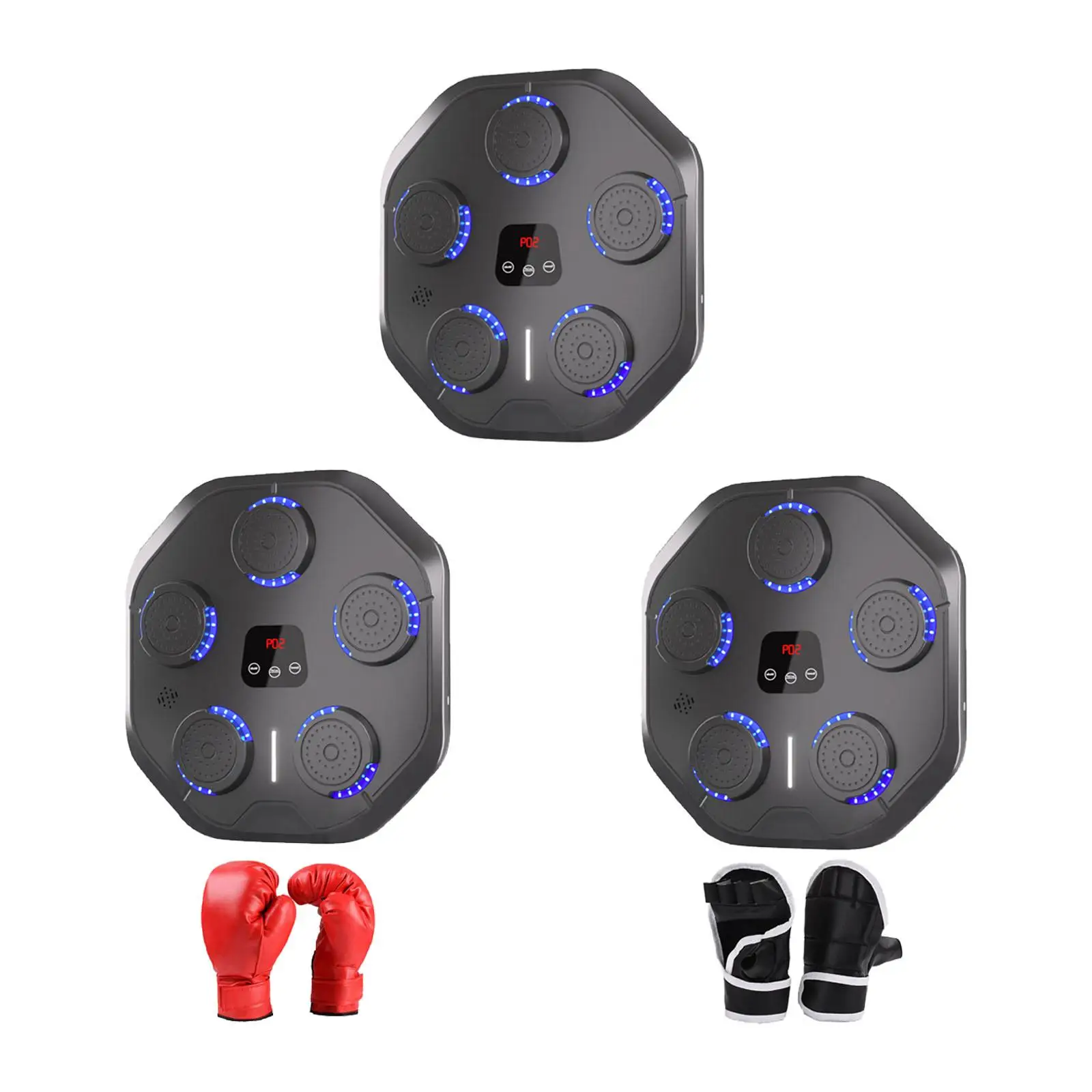 Music Boxing Machine for Kids Adults Rhythm Wall Target Electronic Boxing Wall Target for Household Kickboxing Indoor Karate