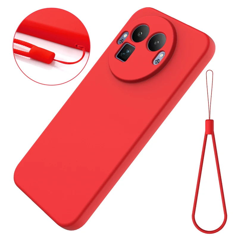 Premium Liquid Silicone Strap Case with Flocked Interior
