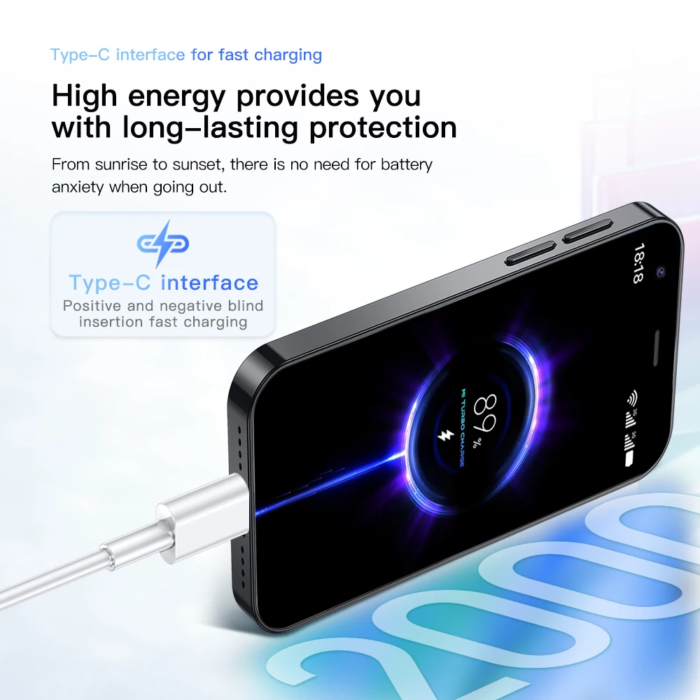 SERVO P80 Mini Smartphone Android System 1GB+16GB WiFi Hotspot Play Store WhatsAPP 3G WCDMA Small Smart Cellphones 2 SIM Standby