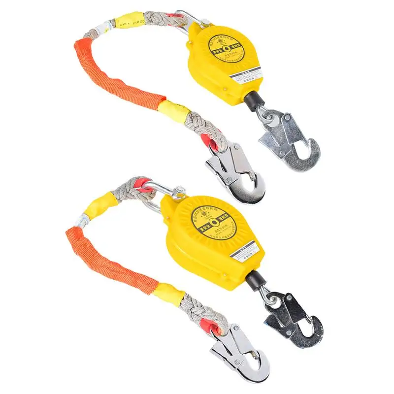 

Fall Arrester Fall Arrest System Safety Lifeline Rope 330.7 Lbs 150 Kg Anti-Rotation Steel Wire Rope Quick-Action Braking System