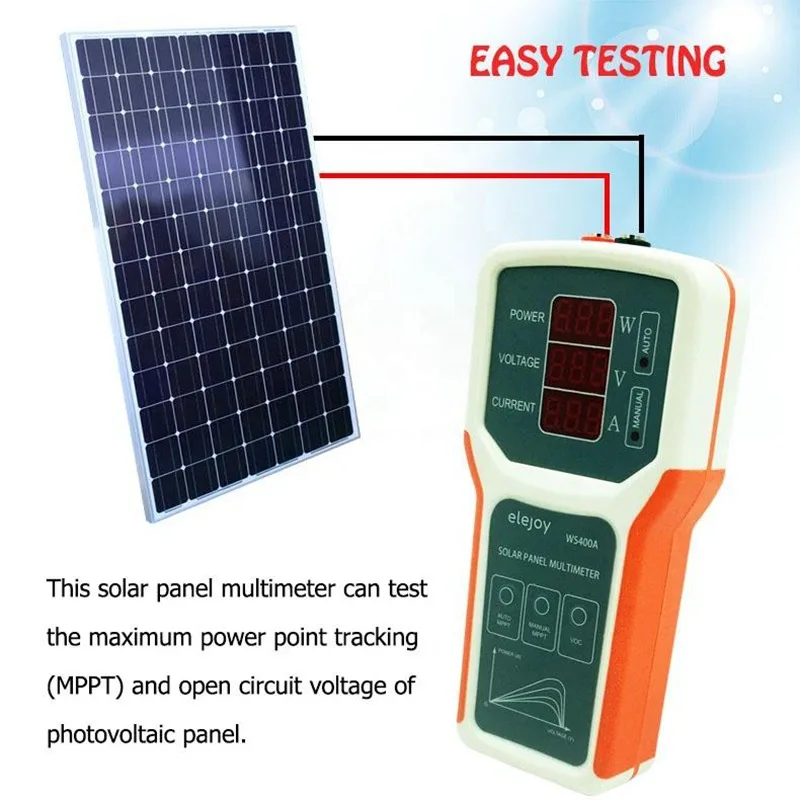 JSDZ901 Solar Panel MPPT Tester Power Meter Ammeter Open circuit