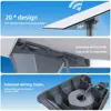For Starlink Gen3 Multi-angle Adjustment Roof Bracket 20 Degree Tilt Design Large Diameter Round Tube Bracket For Starlink Gen3 3