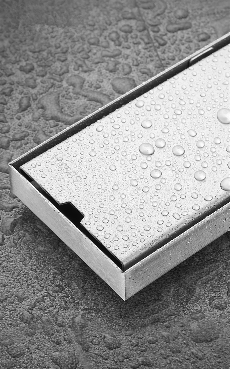 aço inoxidável anti-odor banho chuveiro dreno longo