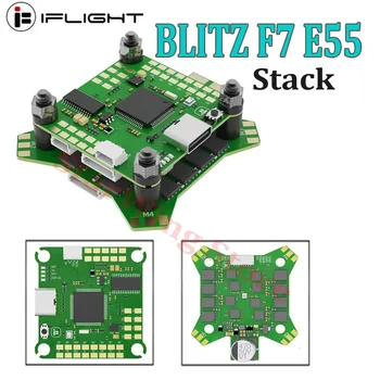 IFlight BLITZ F7 Stack F722 F7 Flight Controller W/ BLITZ E55 55A BLHELI32 4in1 ESC 2-6S for RC FPV Drone 1