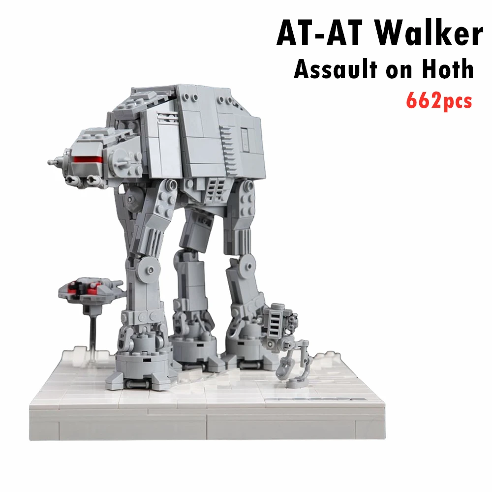 

Rainbow Pig MOC 11431 Space Wars AT-AT Armored Walkers Assault on Hoth Movie Figures Assembly Building Blocks Bricks Toys Gift