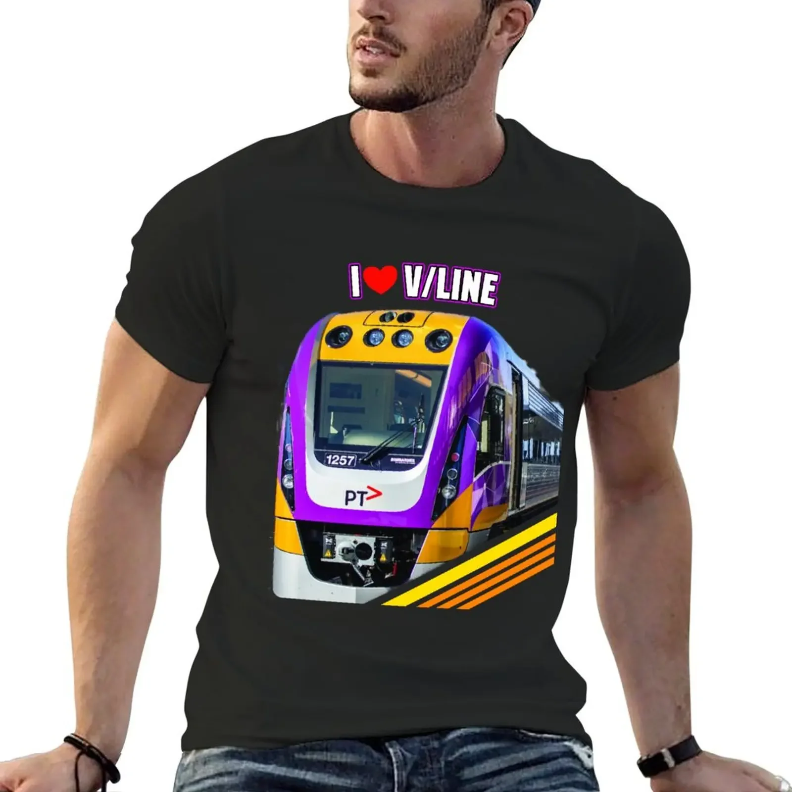 I Love Vline T-shirt boys animal print plus size tops tops summer clothes plain white t shirts men