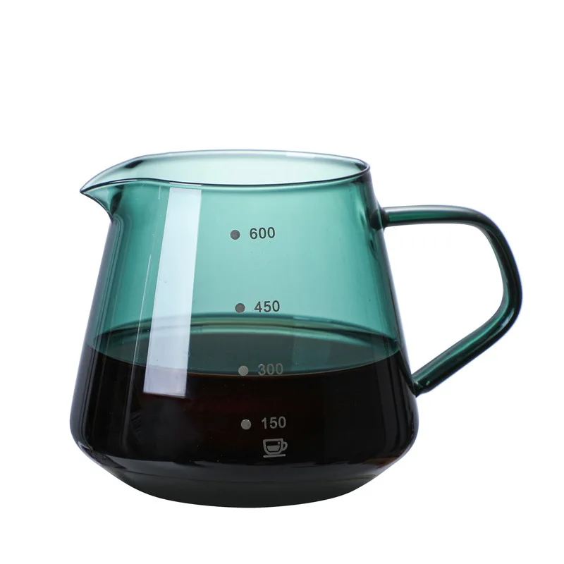 Carafe Drip Coffee Pot, V60 Funnel Glass