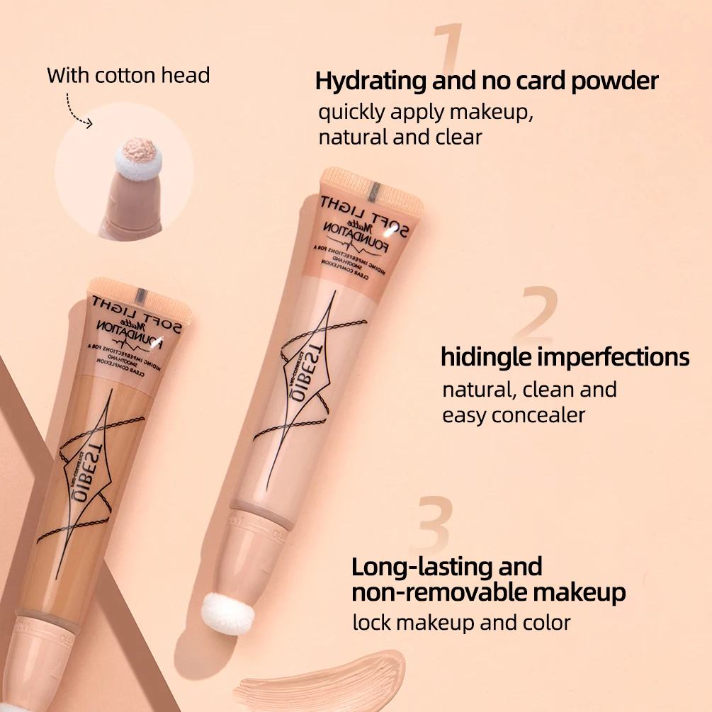 Liquid Concealer Cream With Cushion Waterproof Full Coverage Foundation Long Lasting Face Scars Cover Smooth Moisturizing Makeu 5
