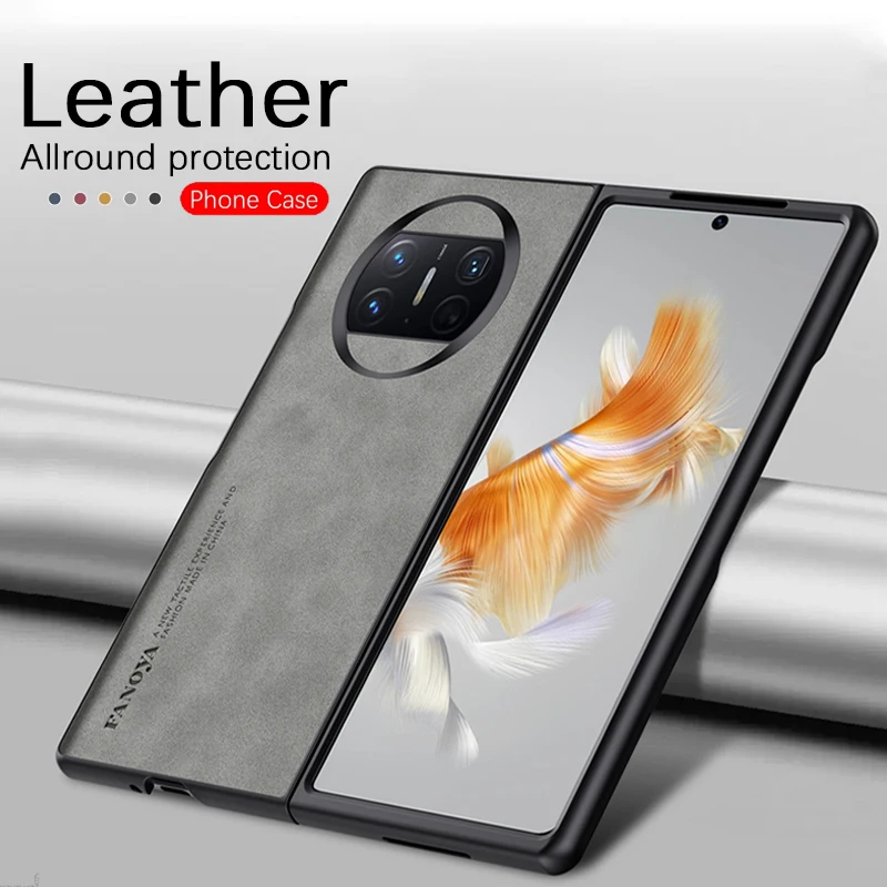

Роскошный чехол из овечьей кожи для Huawei Mate X2 Hawei Huawey Mate XS XS2 Защита камеры Мягкий Бампер Тонкий Чехол Чехлы