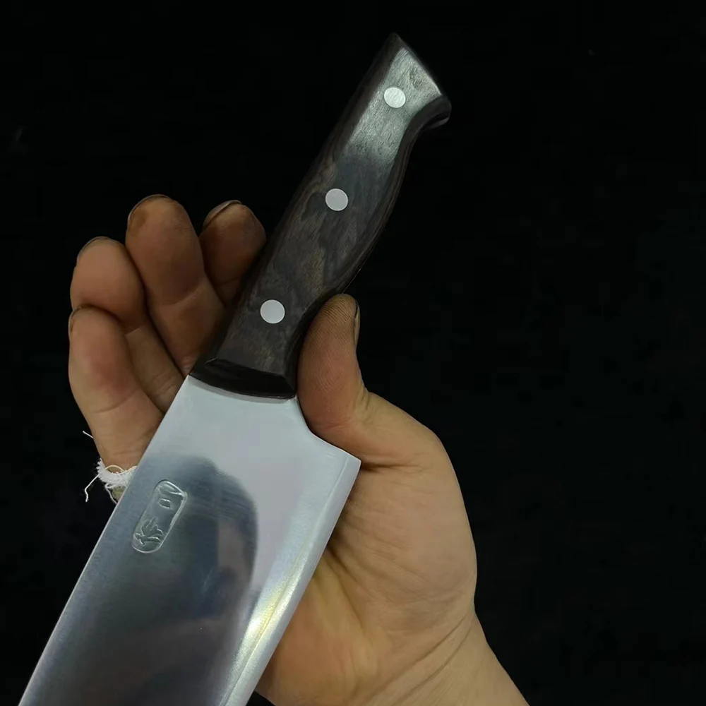 Chef Knife 8 Inch 3 Layers BG42 Aviation Special Steel Blade Razor Sharp Cleaver Slicing Handmade Forged Longquan Kitchen Knives