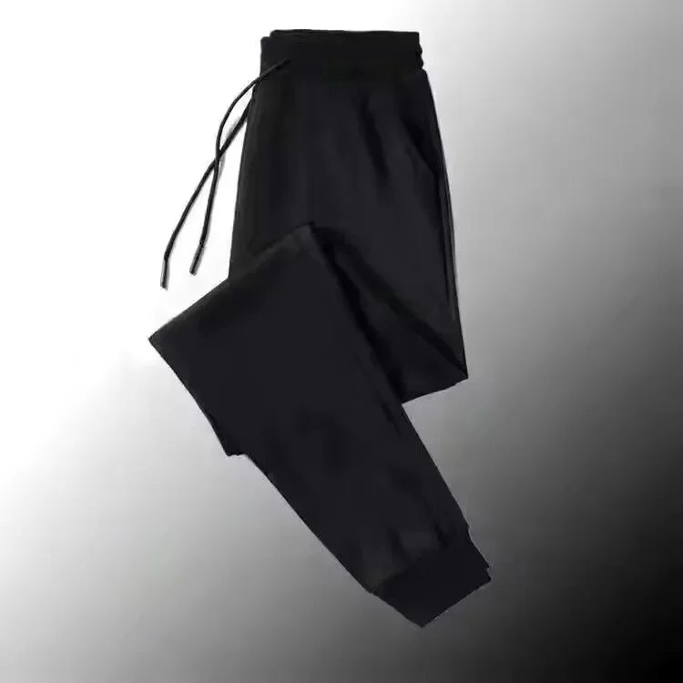 Leather rope pants Black