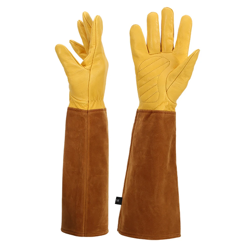 Gants De Jardinage Anti-épine En Cuir Rose, Taille, Avec Long Gant De  Protection Avant-bras, Pour Femmes Et Hommes, Jardinier - Gants De Jardin -  AliExpress