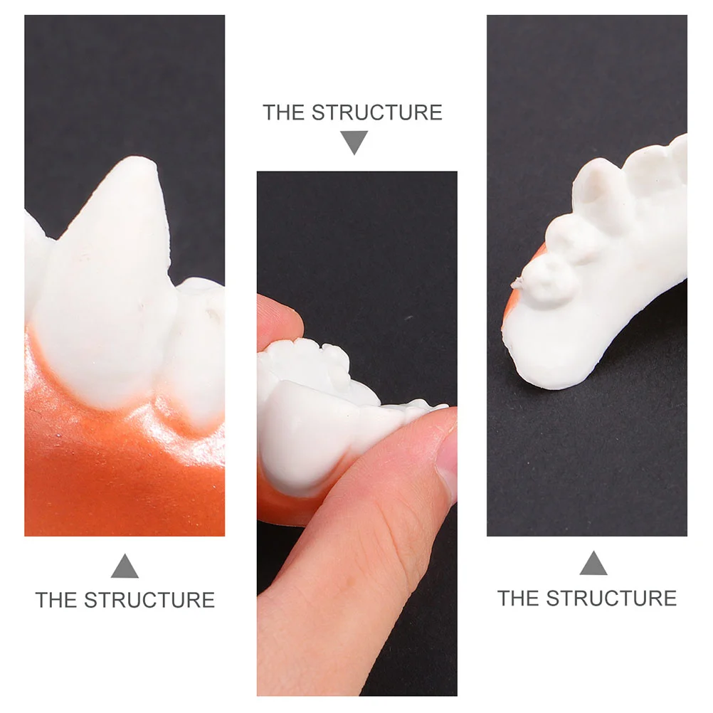 10 PCS Adult Costume Halloween Dentures Party Props Zombie Artificial Cosplay White Teeth False that fit and you can eat