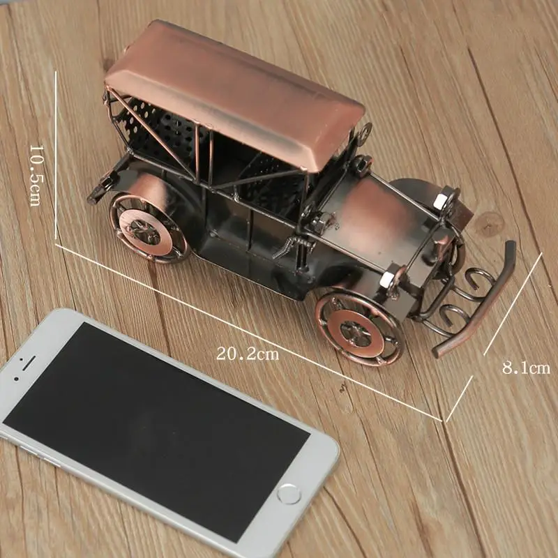 تحفة سيارة معدنية عتيقة على الطراز الأوروبي زخارف...