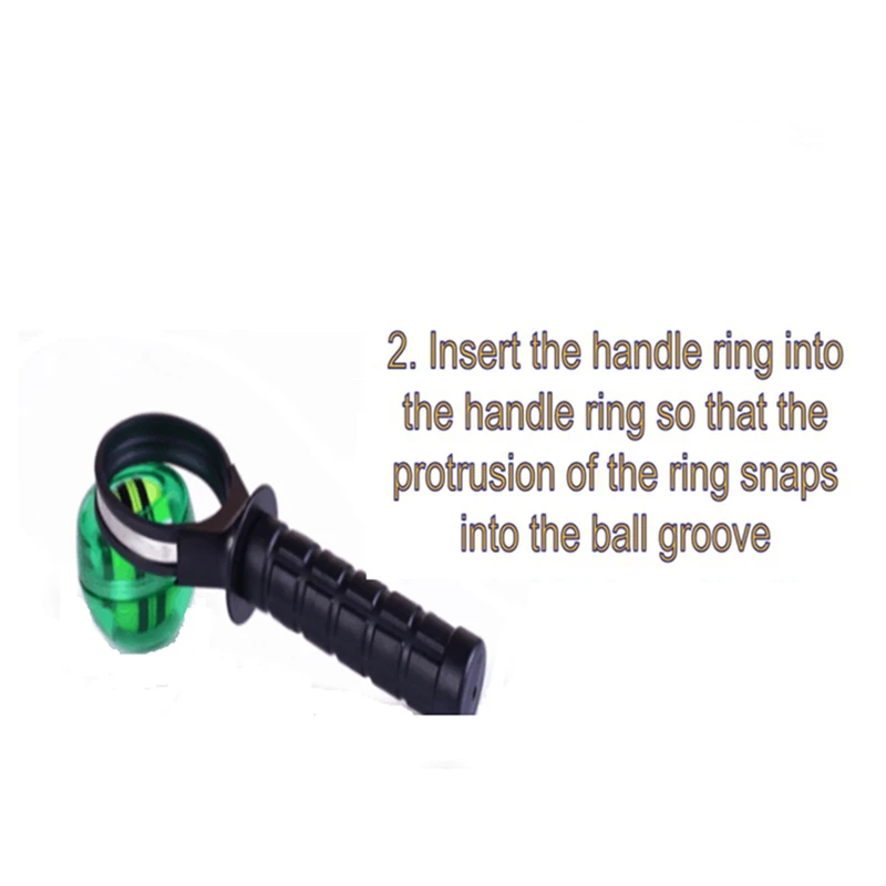 2X Gyro Wrist Ball Bracket Gyroscope Booster Powerful Ball Wrist Exercise Exercise Arm Gym Fitness Equipment