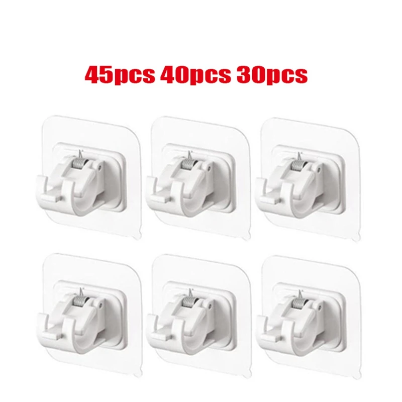 

Curtain Rods No Drill Curtain Rod Brackets Hooks Nail Free Adjustable Stick On Curtain Rod Transparent Hook