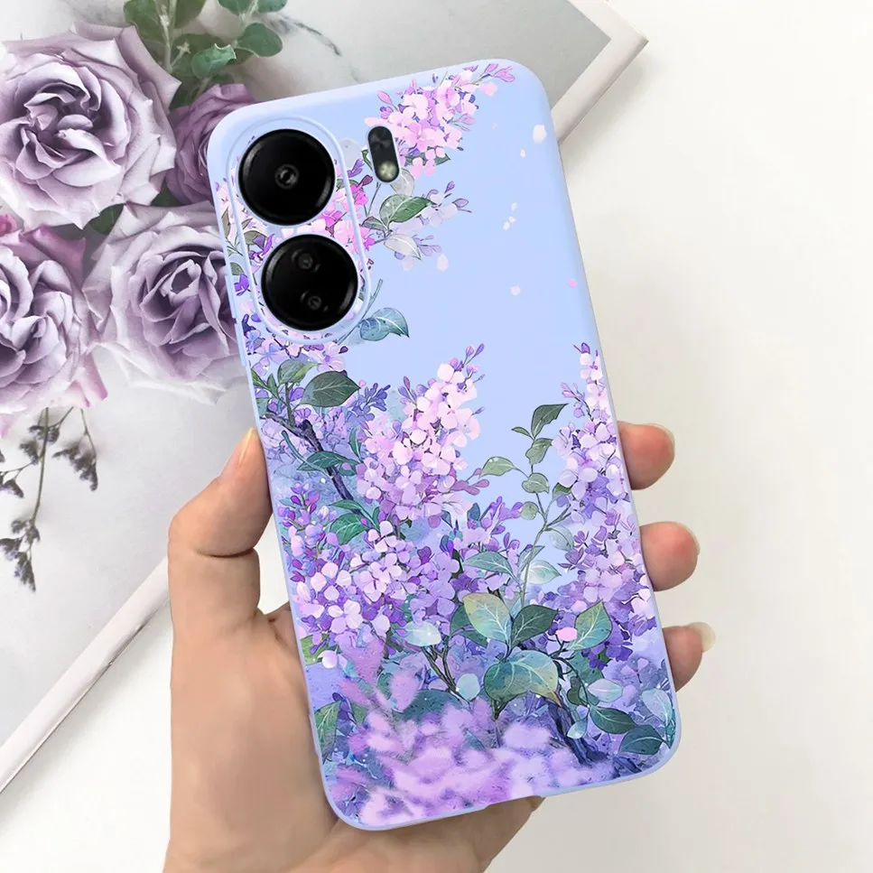 For Xiaomi POCO C65 Case Cute Cartoon Cat Painted TPU Silicone Back Cover For Xioami POCO C65 POCOC65 C 65 6.74 Phone Case Funda