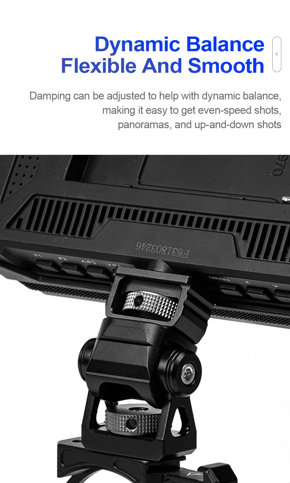 Mini Monitor Mount Holder Tripod Monopod Bracket Swivel and Tilt Adjustable for