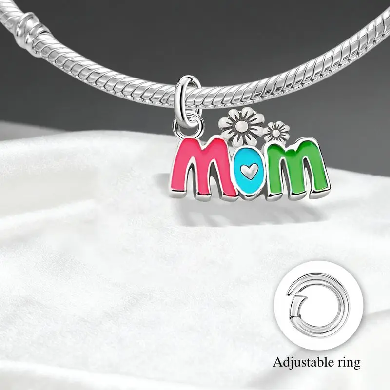 Verstellbare 925 Sterling Silber Vintage Anhänger Mutter-Schmetterling Charms Perlen Passend für Original Armband Armreif Halskette DIY Schmuck – Detail 12