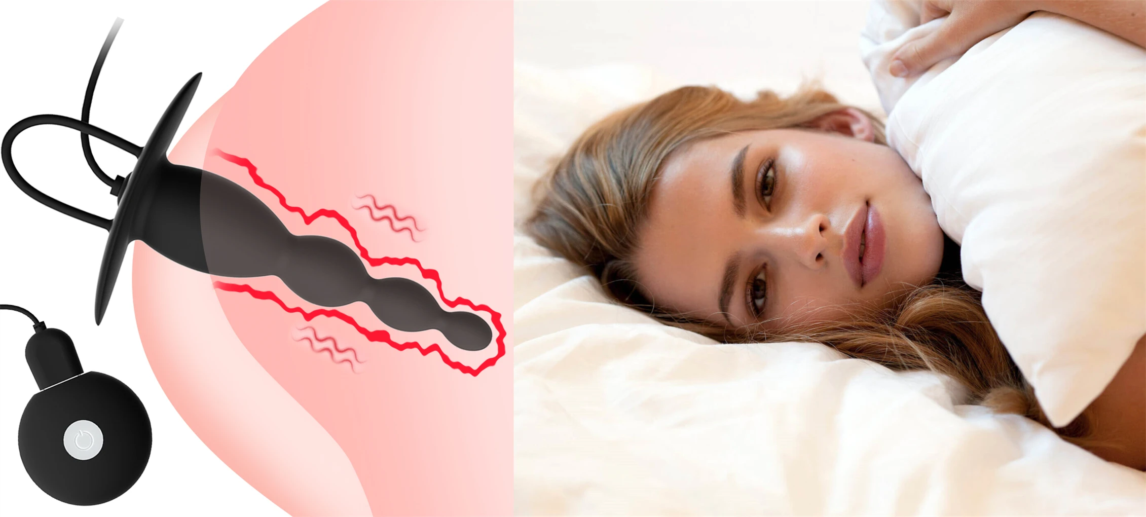 Anala pärlor vibrator mjuk silikon prostata stimulator dam_voghion.com