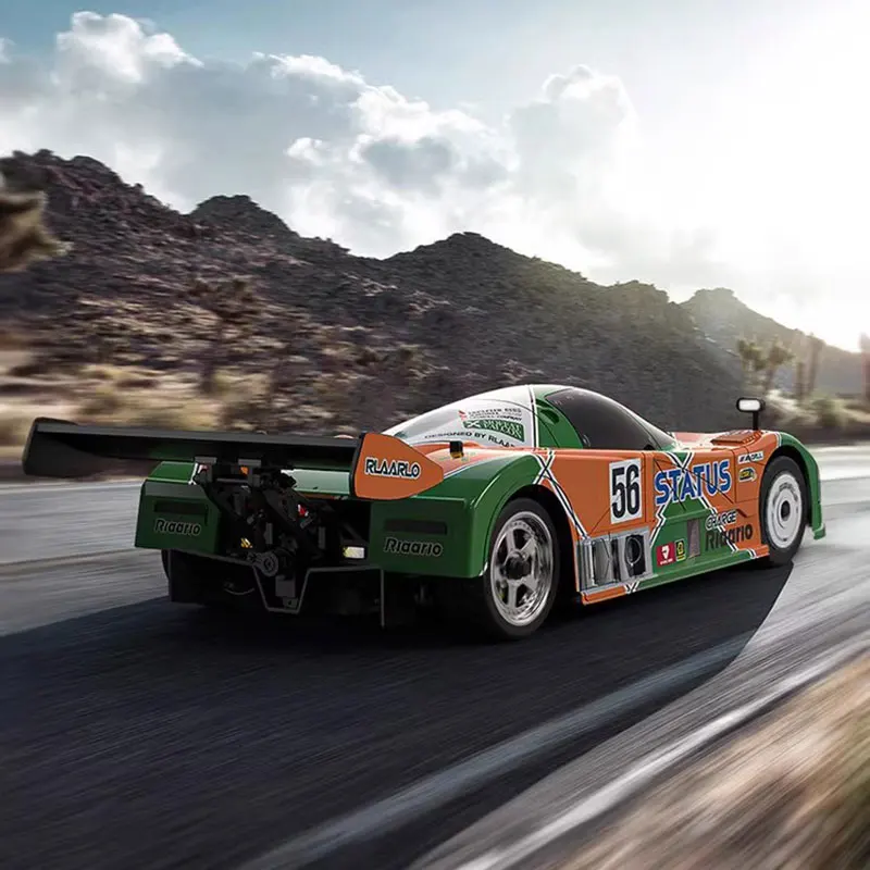 1:10 RC remote control electric brushless professional speed racing simulation model car of Rarello AK-787 flat sports car. 3
