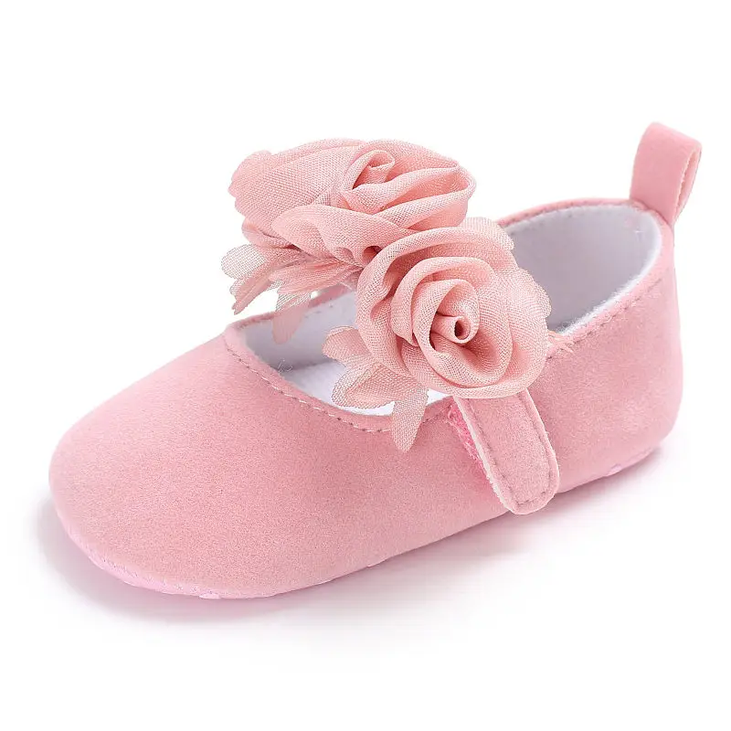Infant Newborn Soft Sweet Mary Jane Baby Shoes Kids Wedding Party Dress Footwear Children Princess First Walker Baby Girl Shoes 5