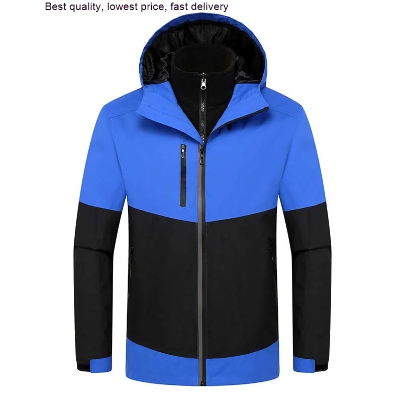 

Softshell Jackets Men Women Windproof Waterproof Windbreaker Skiing Hiking trek two-piece Warm padded jacket Coats JM22