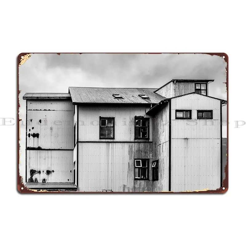 

The Old House Metal Sign Wall Decor Funny Printed Club Pub Mural Tin Sign Poster