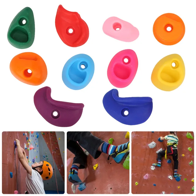 Kit De Prises D'escalade Multicolores - 32 Pièces Avec Vis - Pour Mur Intérieur/extérieur - Enfants Et Adultes - Charge 100 Kg