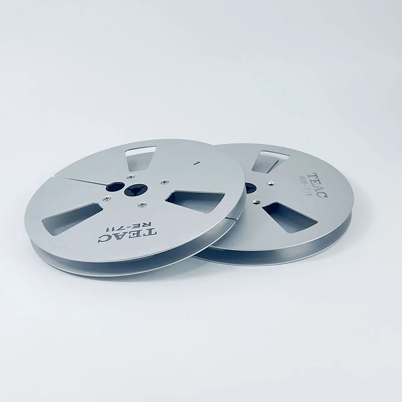 TEAC RE-711 7 X ¼ 인치 빈 테이프 릴 Nab 허브 릴 투 릴 레코더 액세서리 빈 알루미늄 디스크 오프닝 기계 부품