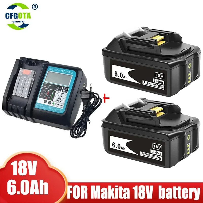 

High Quality BL1860 Rechargeable Battery 18V 6000mAh Lithium Ion for Makita 18v Battery BL1840 BL1850 BL1830 BL1860B LXT400