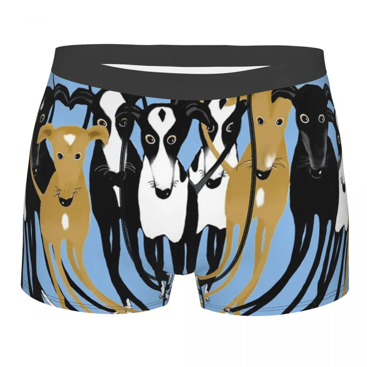 

Men Greyhound Gathering Dogs Underwear Humor Boxer Shorts Panties Male Breathable Underpants