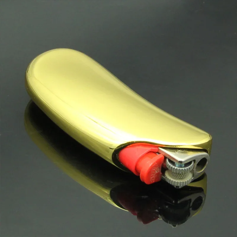 Disposable Casket Lighter Shell Cover Metal Sleeve Case for Bic J5 Mini Lighters Smoking Accessories