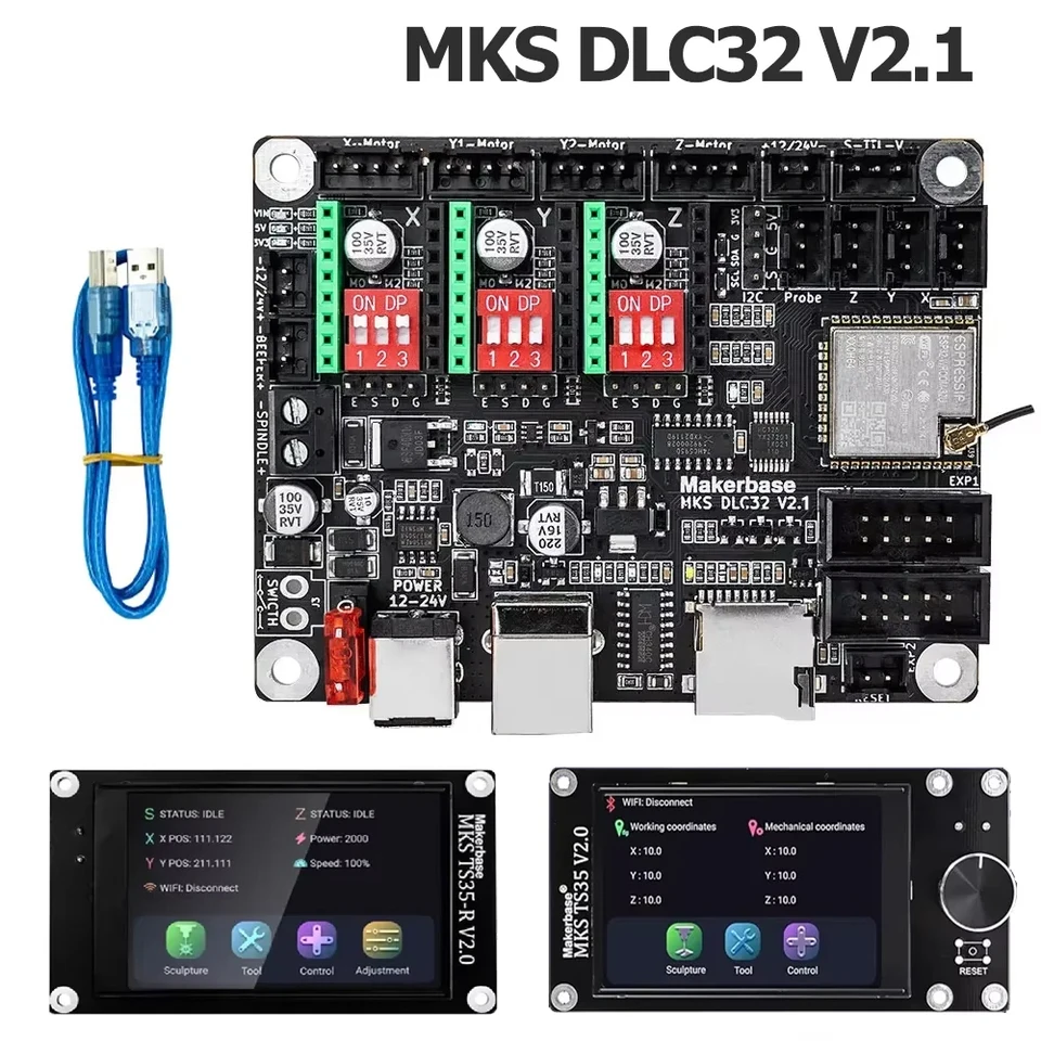 MKS DLC32 2.1 Offline Controller Motherboard 32bit ESP32 WIFI GRBL For CNC Laser Engraving Machines