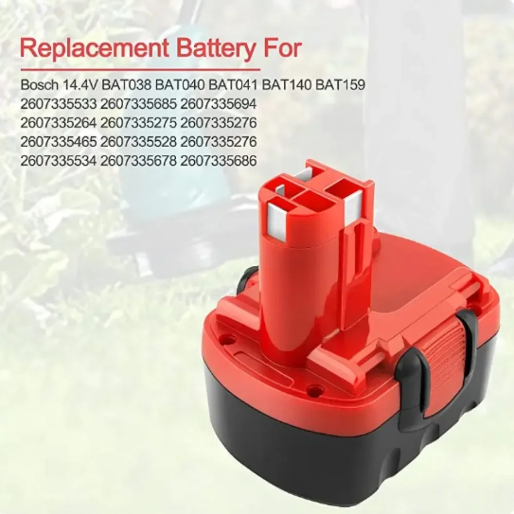 For Bosch 14.4V 4800mAh Ni-MH BAT038 BAT140 BAT040 BAT041 BAT159 2607335275 2607335533 2607335534 2607335711 2607335465 26073356 2