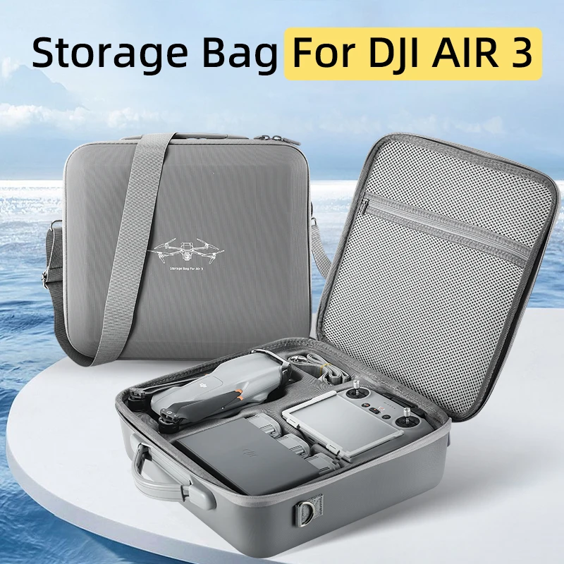

For DJI AIR 3 Drone RC 2 Remote Controller Storage Bag Handbag Shoulder Crossbody Bag Carrying Case Protective Box Accessories