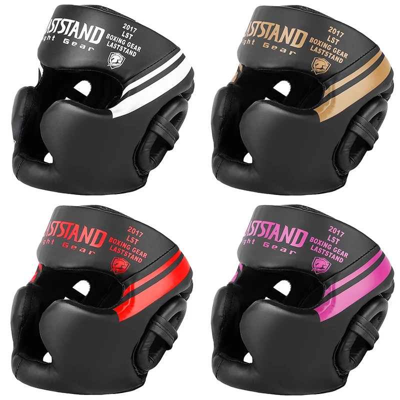 Boxe MMA Capacete de segurança para adultos e crianças Protetores de cabeça Full-coberto Chapelaria de treinamento Muay Thai, Kickboxing, Promoção