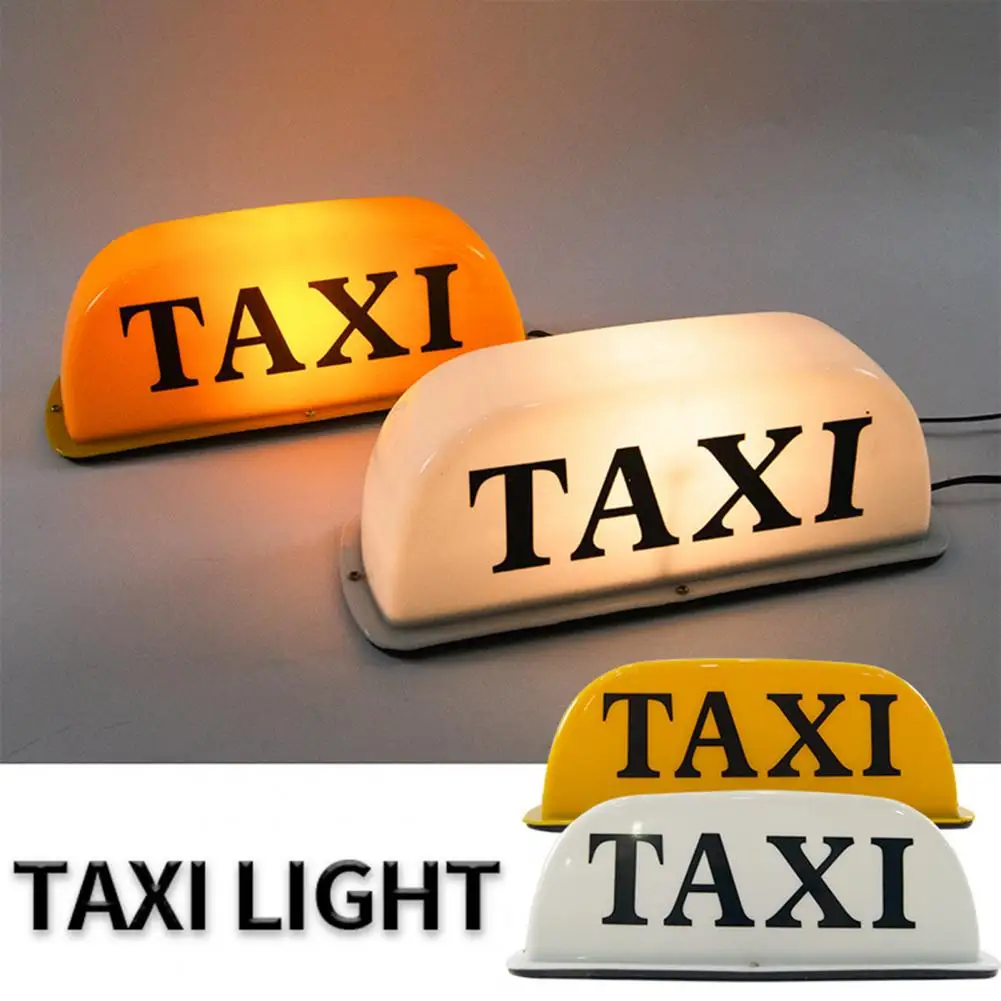 

Sturdy Taxi Light Glowing Taxi LED Sign Universal Car Taxi Dome Light LED Sign Decor Conspicuous